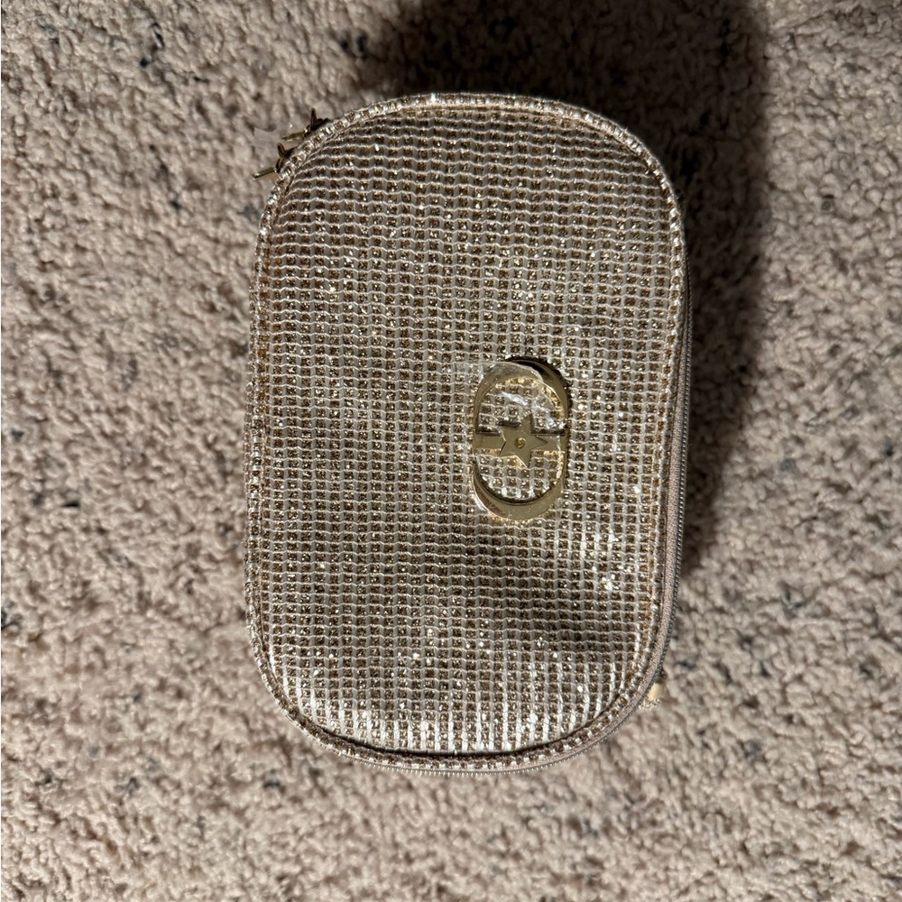 Dior Gold Textured Cosmetic Case